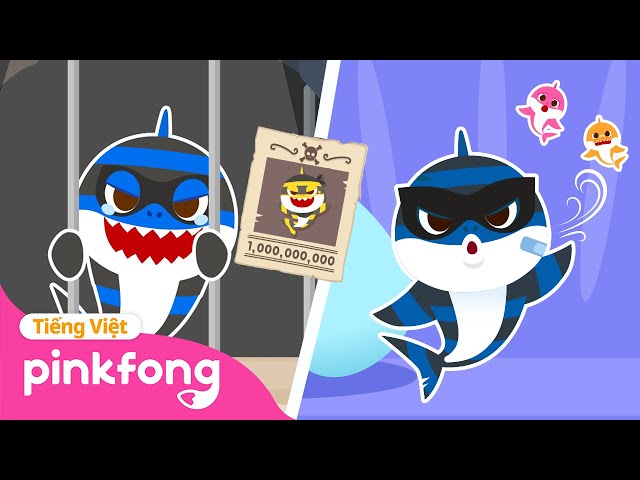 Chơi trốn tìm cùng Gia đình Cá Mập Trộm 🦈 +Tuyển tập | Cá Mập Con Baby Shark Pinkfong Nhạc thiếu nhi