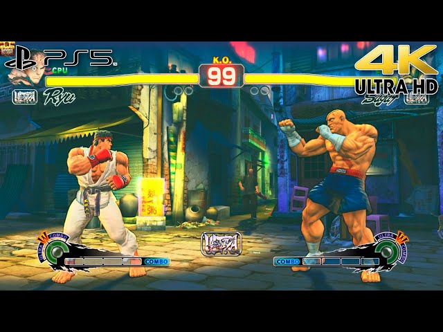 PS5 RYU vs SAGAT (Hardest AI) - Ultra Street Fighter IV 4K PS5
