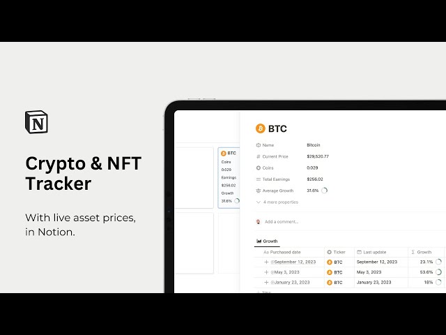 Notion Crypto & NFT Tracker Template