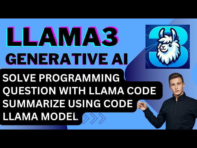 Llama3 Generative AI Project | Solve Programming question with Llama code