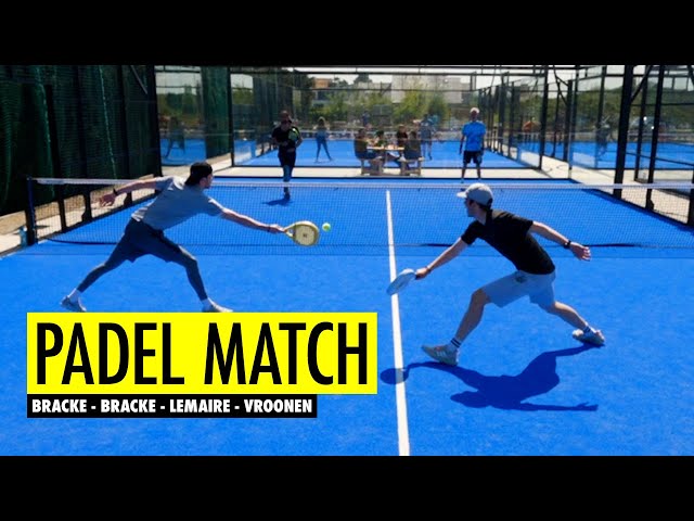 Padel Match: Bracké - Bracké - Lemaire - Vroonen | Andy Lemaire