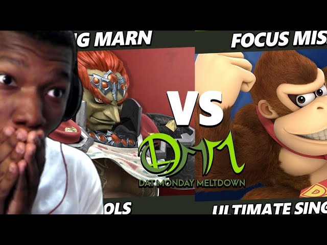 BIG:MARN (Ganondorf) Vs. Focus Miss (Donkey Kong) Smash Ultimate - SSBU REACTION