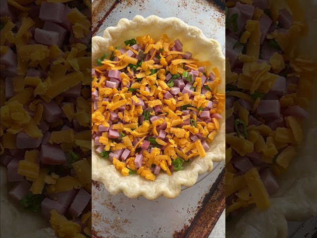 How to Make Ham & Cheese Quiche!