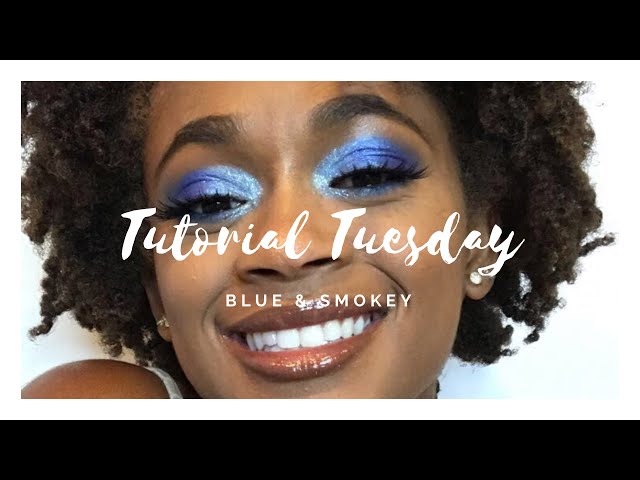 TUTORIAL TUESDAY- BRIGHT BLUE & SMOKEY || Jazmine Beauty