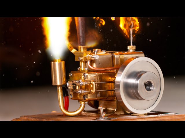 I Blow up Mini Gas Engine with Oxygen Acetylene - (Slow Motion)