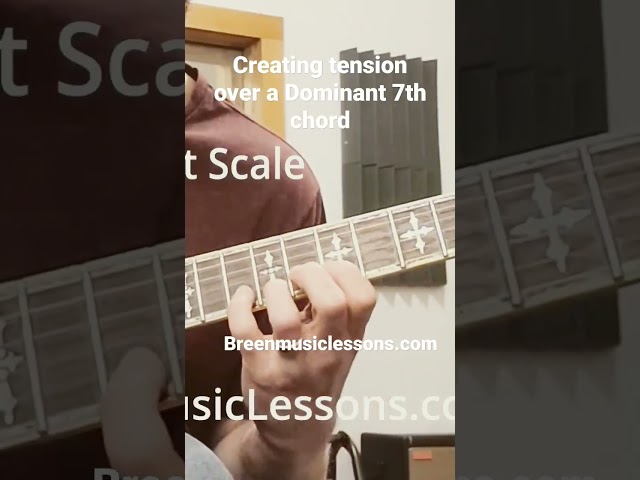 create tension over a Dominant 7th chord