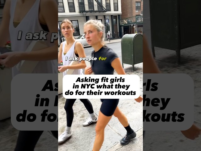 Asking for girls in NYC what they do for their workouts. #workout #fitfemales #fitnessmotivation