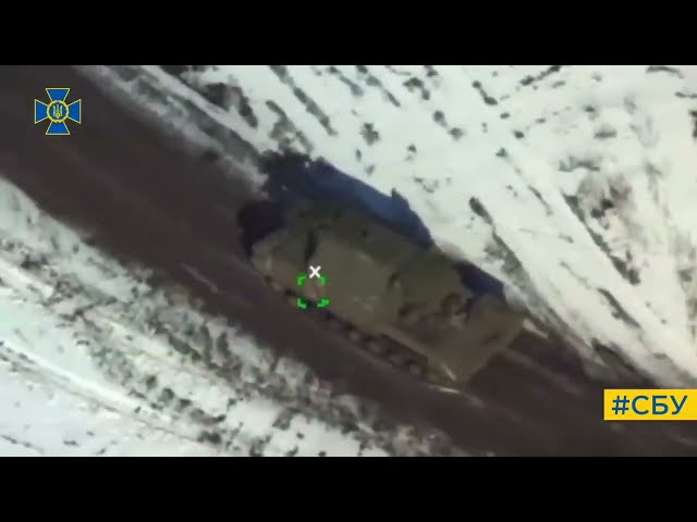 Ukrainian #switchblade 600 kamikaze drone striking Russian S-300VM & TOR-M2 Air Defense Systems
