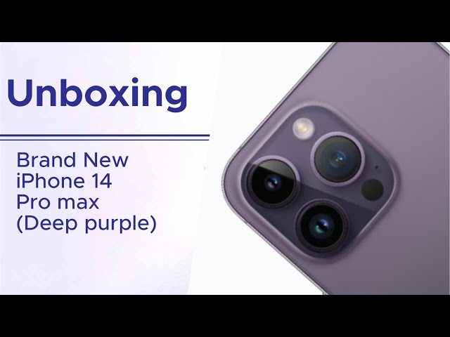 iPhone 14 pro max (Deep purple) unboxing