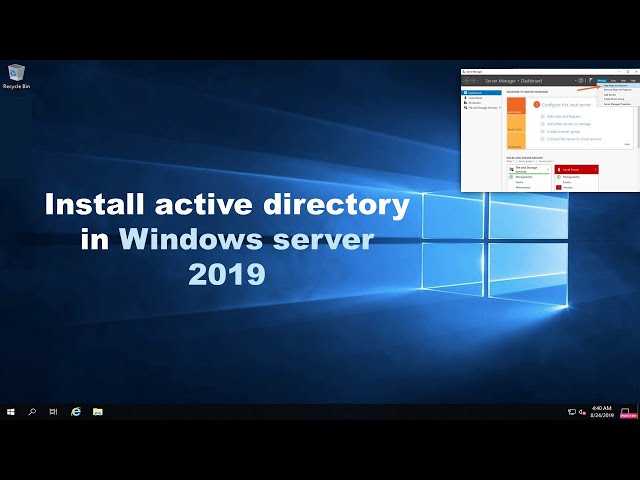 How to Install Active Directory in Windows Server 2019 | Step by Step tutorial