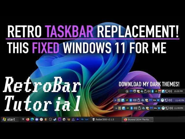 RetroBar: Retro Taskbar Replacement Tutorial (Windows 7-11)