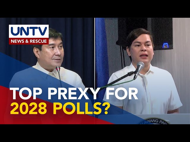 Sen. Tulfo, VP Sara lead survey for 2028 presidential polls