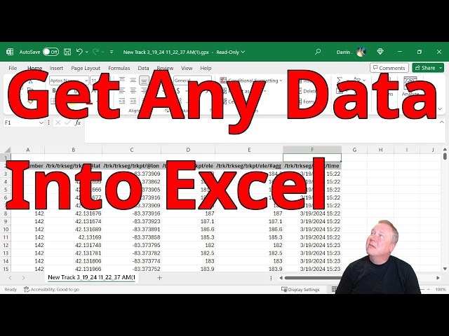 Import Any Data Into Excel