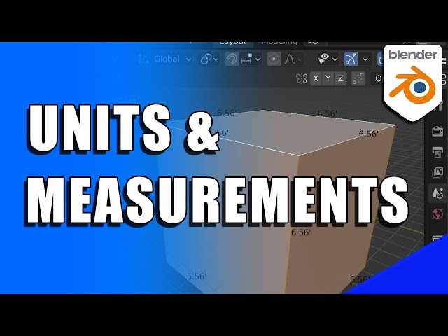 How to Change and Display Units of Measurement in BLENDER (Micro Tip)