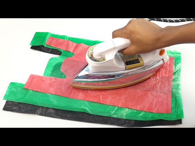 Super easy Polybag flower making - Plastic carry bag flower making - DIY Flower