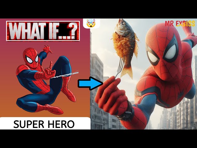 SUPERHEROES Into 3D Results All Character Part 1 (Love Fish)