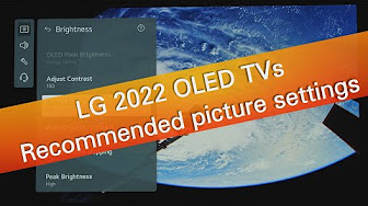 2022 TV picture settings