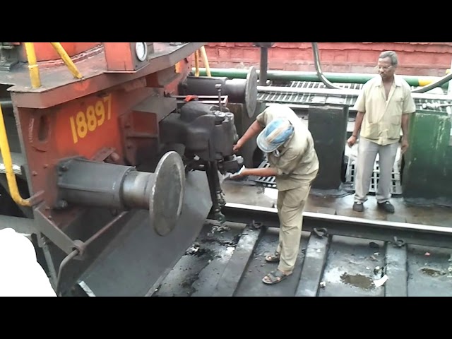 Diesel Engine connecting to a Train (Coupling)