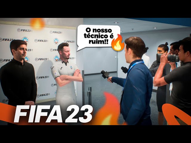 A PRIMEIRA ENTREVISTA!!! MEU JOGADOR FIFA 23!