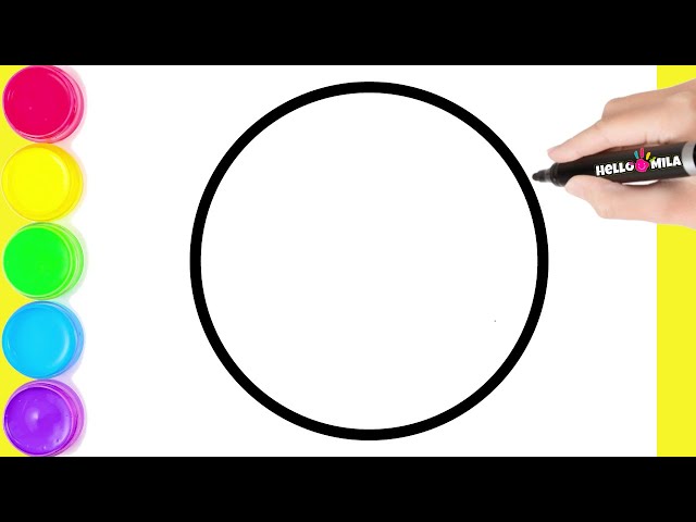 How to Draw a Perfect Circle Rainbow | Drawing Tutorial Art
