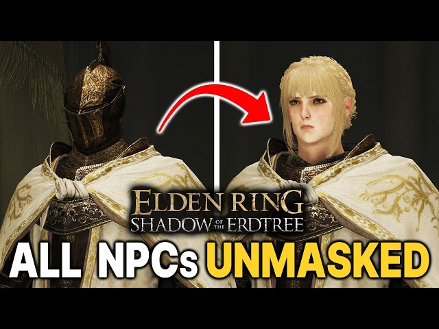 ELDEN RING: All DLC NPC Faces without Helmets! (UNMASKED)