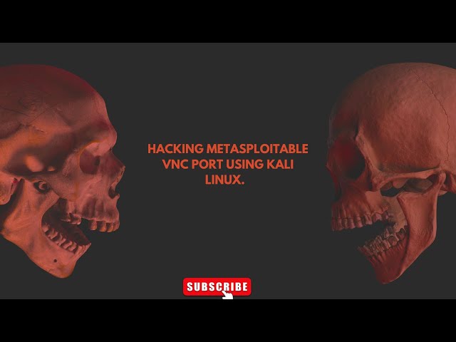 HACKING METASPLOITABLE VNC PORT USING KALI LINUX