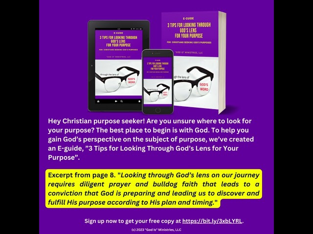 Looking Through God's Lens for Your Purpose E-guide