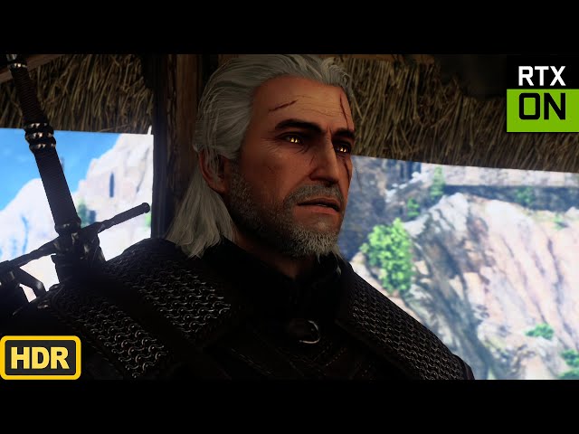 [1440p HDR] Random Skellige Gameplay |  Ray Tracing & DLSS With MODS [Witcher 3]