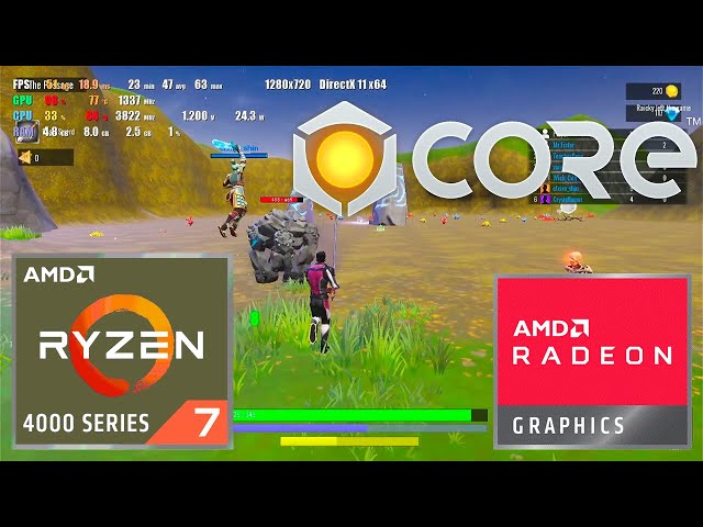 Core - AMD Ryzen 7 4700U - Radeon Vega 7 - Test Gameplay