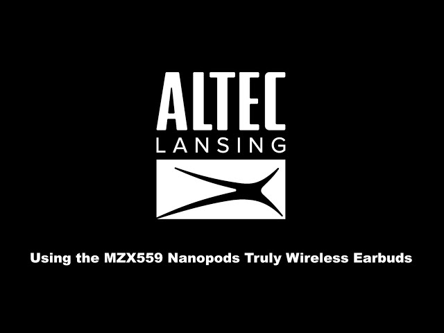 Using the MZX559 NanoPods Truly Wireless Earbuds