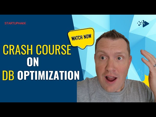 Amazing Crash Course on DB optimization