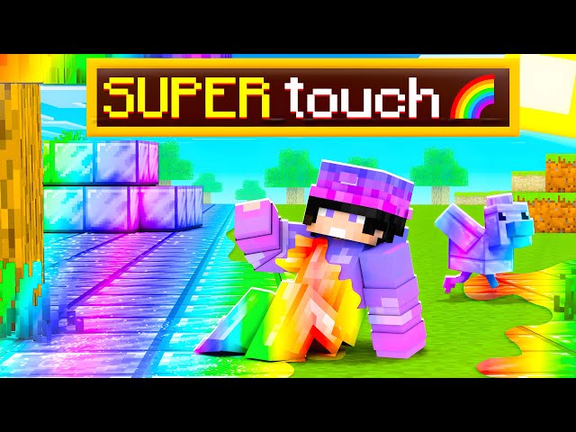 Minecraft, But Anything I Touch Turns SUPER