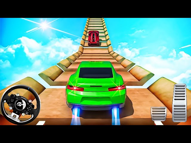 Mega Ramp Car Racing Gameplay - Impossible Car Stunt Game - Android Gameplay