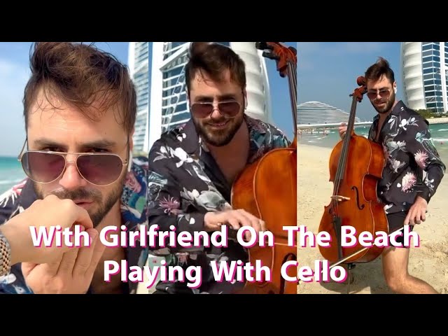 Stjepan Hauser Is Playing The Cello And His Girlfriend Is Also Sitting With Him In A Romantic Mood |