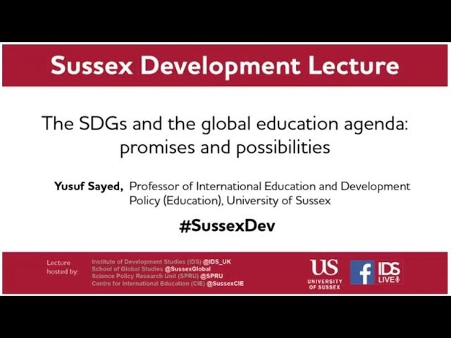 The SDGs and the global education Agenda  Promises and Possibilities defa
