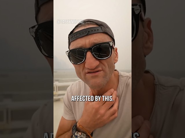 Casey Neistat 📸 showing how NYC is affected by the WILDFIRES in CANADA 🍁 🔥 🌆
