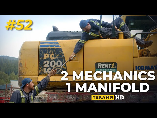 2 MECHANICS 1 MANIFOLD! - Resealing A Rotary Manifold On A PC200LC