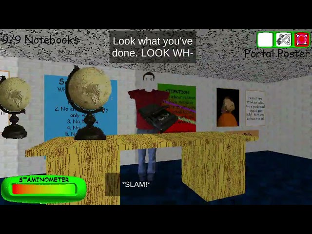 Baldi's Basics Classic Remastered - Party Mode, Null Bad Ending. (OFFICIAL)