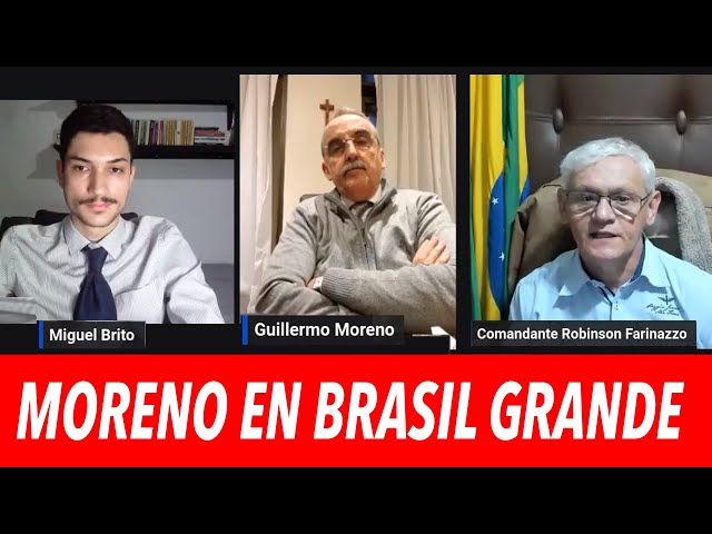 Guillermo Moreno con el Comandante Robinson Farinazzo en Brasil Grande 18/6/24