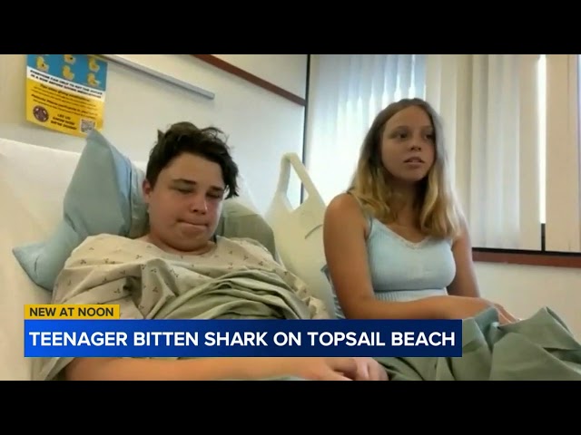 Shark bites teen boy at North Topsail Beach in North Carolina