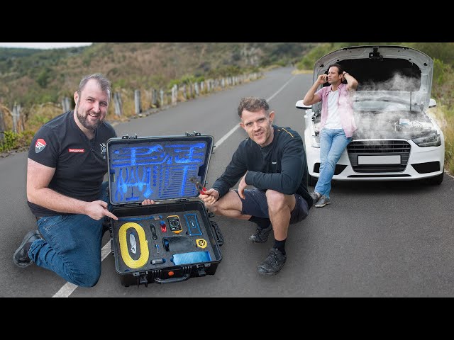 We Built The ULTIMATE Van life Breakdown Roadside Recovery Tool Kit with The True Blue Travellers!