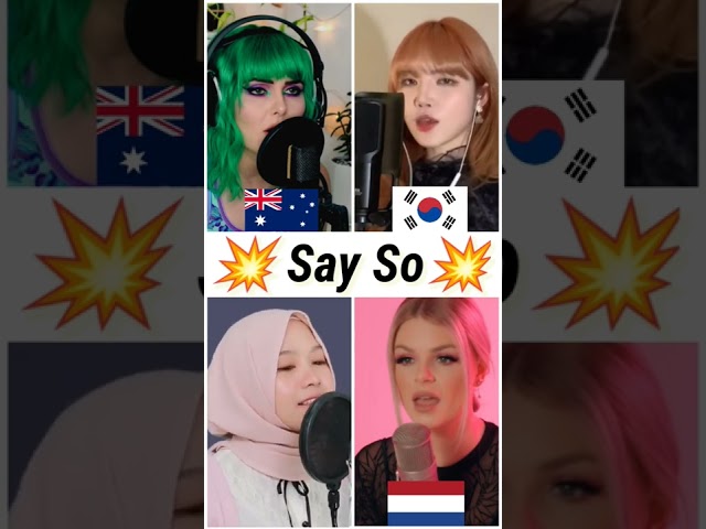 Who sang it better: Say So ( australia, netherlands, south korea, indonesia ) Doja Cat #shorts