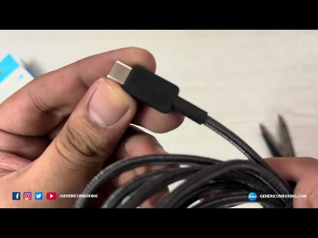 Anker Type C to Type C Braided PD Cable A81F6H11 | 4k Unboxing & Overview