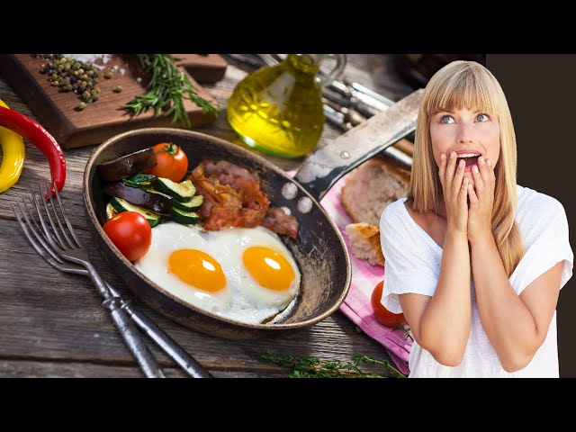 ASMR Sizzling Bacon And Eggs for 1 Hour [no ads] Relaxing Cooking Sounds Frying, Tingles