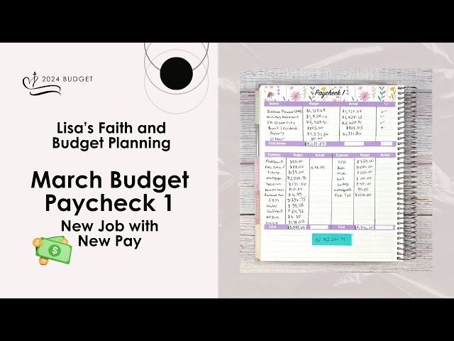 March 2024 Paycheck 1 || Monthly Budget! New Paycheck Budget!