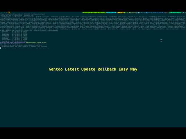 Gentoo Linux Latest Update Rollback Easy Way 2024_06_30_03:09:54
