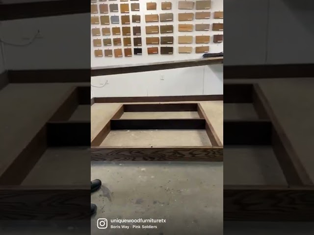 Putting together an Ash hardwood modern platform floating bed 🪵