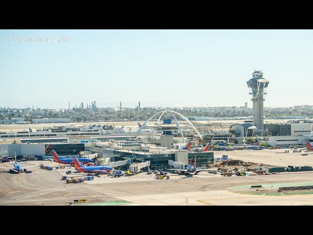 🔴🅻🅸🆅🅴🔴✈️Airport Los Angeles International Airport (LAX) ✈️ Webcam Aircraft Plane Landing Takeoff