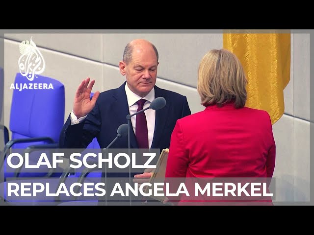 Germany’s new chancellor Olaf Scholz replaces Angela Merkel