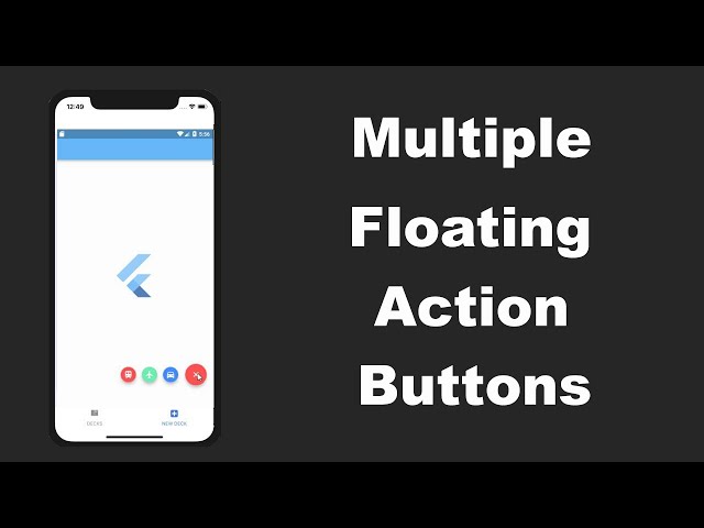 .Multiple Floating Action Buttons Flutter
